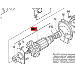 Inducido Rotor Bobina Taladro Percusión Gbh 2-24 D Bosch