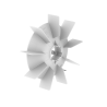 Kit ventilador plástico 280 - 4/6/8 Polos - W21
