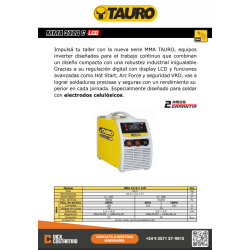 EQUIPO INVERTER PARA ELECT MMA 3110C TAURO APTO CELULOSICO / MULTIVOLTAJE