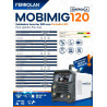 KIT MOBIMIG 120 LED SINERGICA 3 EN 1+ TORCHA MIG + ROLLO 1KG FLUX -FERROLAN WELDING