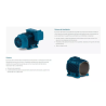 Motor Trifásico Carcasa Fundición de Hierro - WEG W22 IE1 de 2,00CV 1500rpm 220/380V IP55 90L B34