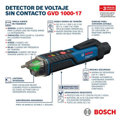 Comprobador de Tensión sin contacto de voltaje GVD 1000-17