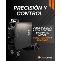 KIT EQUIPO INVERTER MIG AXO X-MIG 3003 DUAL PULSE