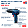 Atornillador/Taladro Percutor GSB 12V-30 BOSCH a Batería 12V
