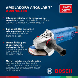 Amoladora 7'' Bosch GWS 28-180 2800W
