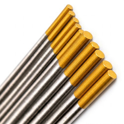 ELECTRODO TUNGSTENO LANTANO PUNTA DORADA 1.6mm de 175mm