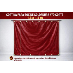 CORTINA Para BOX DE SOLDADURA 1.8X1.8 / 0.35MM