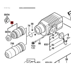 Mandril Cambio Rápido Sds-plus Bosch Para Martillo 2-24 Dfr