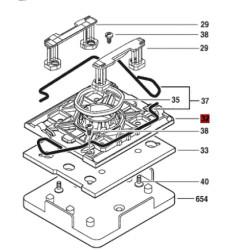 Placa Base Aluminio Para Lijadora Bosch Gss 140-1 Original