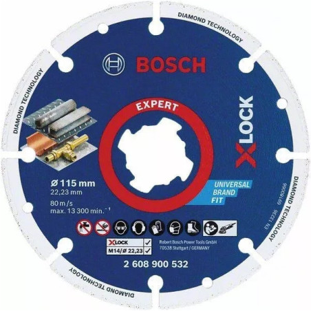 Disco Diamantado Para Metal X-lock Bosch 115mm (rinde X100)