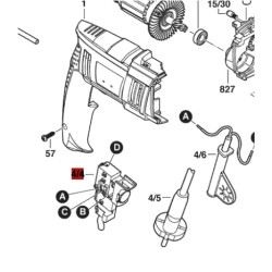 Interruptor Para Taladro Bosch Gsb 16 Re Original