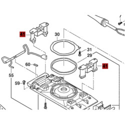 Soporte Oscilante Pierna Batiente Base Lijadora Bosch Gss 23 Ae Original