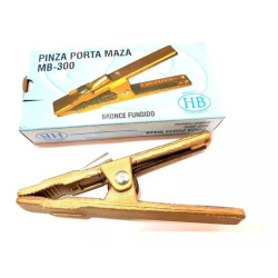 Pinza Porta Masa De Bronce Fundido Hb 300 Amp Liviana