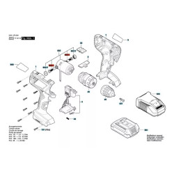 Tapas Porta Carbones (2u) Atornillador Bosch Gsb Gsr 180-li