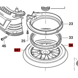 Plato De Goma 125mm Gex 125-150 Ave Lijadora Bosch