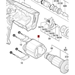 Estator Campo Para Rotomartillo Bosch Gbh 2-20 D Original