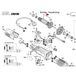 Inducido Rotor Bobina Amoladora Gws 7-115 Bosch Original