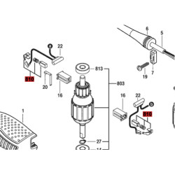 Carbones Originales De Lijadora Bosch Gex 125 Ae Gss 140-1a