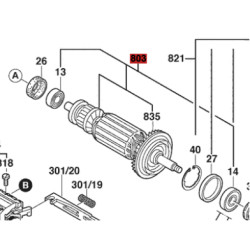 Inducido Rotor Bobina Amoladora Bosch Gws 10-125 Original