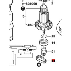 Correa Original Lijadora Bosch Pex 15