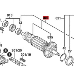 Inducido Rotor Bobina Amoladora Bosch Gws 14-125 Cie Orignal