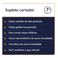 Soplete Para Corte Sp 450 Con Traba Gatillo Ferrolan