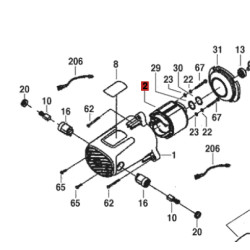 Estator Campo Expansion Sierra Circular 5300 Skil Original