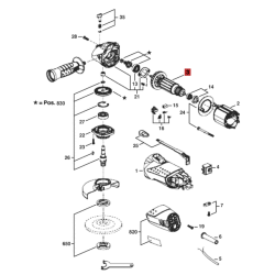 Inducido Rotor Bobina Amoladora Skil 9004 Original