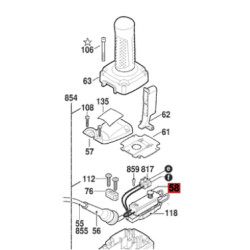 Llave Interruptor Para Martillo Demoledor Gsh 27 Vc Original