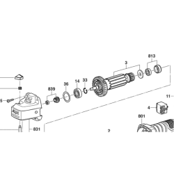 Inducido Rotor Bobina Amoladora Skil 9004 (modelo Nuevo)