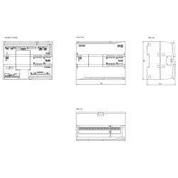 PLC Siemens S7-1200 CPU 1215C 2PN 14DI/10DO/2AI/2AO / Alim 24 VDC