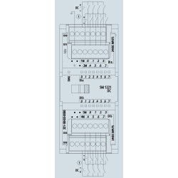 SIMATIC S7-1200, Módulo de Entradas Digitales SM1221, 16DI, Para S7-1200, Alim 24 VDC