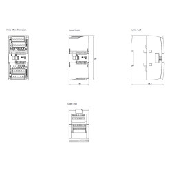 SIMATIC S7-1200, Módulo de Salidas Digitales SM1222, 16DO, Transistor 0,5A, Para S7-1200, Alim 24 VDC