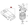 Recipiente Polvo Lijadora Orbital Skil 7351 Original.