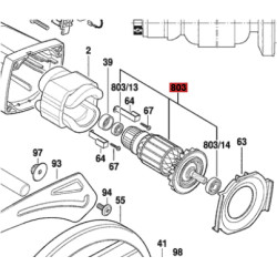 Inducido De Sierra Sensitiva Bosch Gco 2000 (1m17) Original