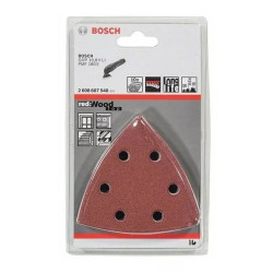 Set De Lijas Madera X10 G 60/80/120/180/240 Triangular Bosch