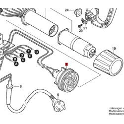 Motor Para Pistola De Calor Bosch 630 Dce Original