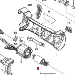 Inducido Rotor Bobina Amoladora Inalámbrica Bosch Gws 180-li