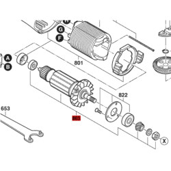 Inducido Rotor Bobina Amoladora Skil 9455 Original