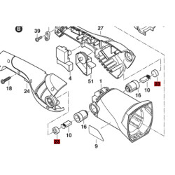 Tapa Carbones (x2 Unidades) Plástica Para Pulidora Skil 9071