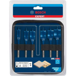 Set Juego De 6 Mechas Paleta Para Madera Bosch Con Estuche