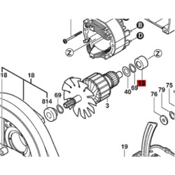 Buje Trasero Sierra Circular 5150 Skil Original