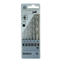 Set 5 Mechas Metal Hss-g (2,3,4,5,6mm) Hexagonal Bosch Orig