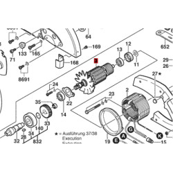 Inducido Rotor Bobina Ingletadora Gcm 10 S Bosch Original