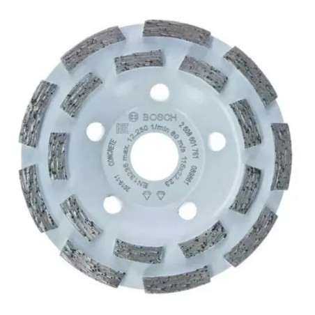 Muela Diamantada Segmentada Doble Bosch 115mm Para Concreto