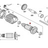 Inducido Rotor Bobina Taladro Gsb 13 Re Bosch Original 113d