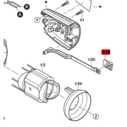 Botón Interruptor Amoladora Bosch Gws 850 Original