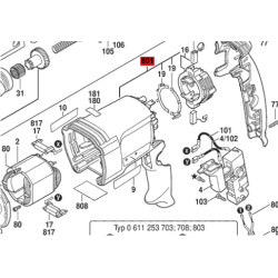 Carcasa De Motor Martillo Bosch Gbh 2-26 Dre Original