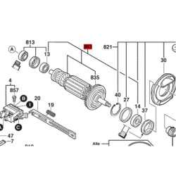 Inducido Rotor Bobina Amoladora Bosch Gws 14-125 Cie Origina