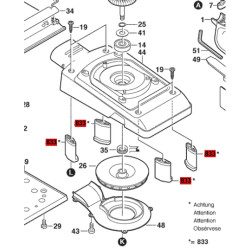 Soporte Oscilante Base Lijadora Bosch Gss 280 A Original